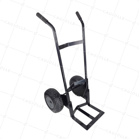 DIABLE ULTRA RENFORCE MULTI-TACHE AVEC ROUES GONFLEE DIAMETRE 310MM CHARGE 250KG - DIABLE XXL ROUE DUMPER 15x6.00 R20/90 • Caujolle