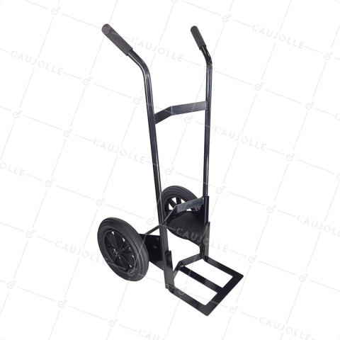 Hand truck ULTRA STRENGTH MULTI-TASK WITH Wheels PUNCTURE-PROOF RUBBER DIAMETER 360MM LOAD 250KG - Hand truck XXL S605DP 360 R20/74 • Caujolle