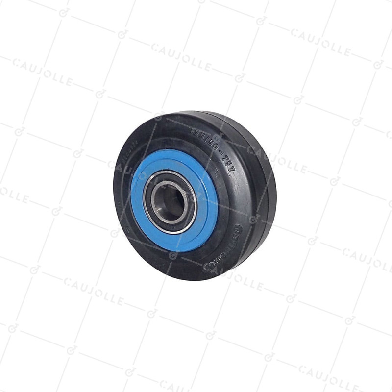 ROUE EN FONTE BANDAGE SOUPLE PREMIUM DIAMÈTRE 125 MM AXE 20MM - S2750F125/50 CONTINENTAL