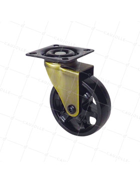 Castor GOLDEN DESIGN Wheel NYLON DIAMETER 75 MM LOAD 45KG - GOLDNYLON 75 P • Caujolle