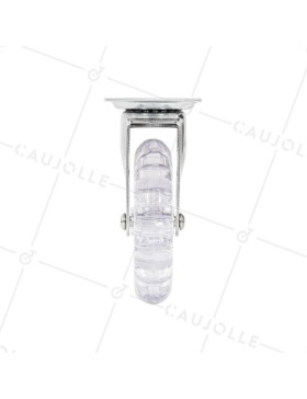 Castor PIVOTING TRANSPARENT DESIGN DIAMETER 100 MM LOAD 75 KG - S140TR 100 P