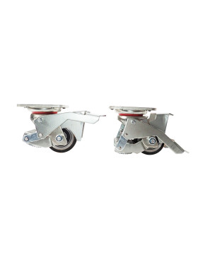 ANTI-VIBRATION CASTOR WHEELS FOR HEAVY-DUTY WORKBENCH 300 KG DIAMETER 75 MM - ELEVATOR INDUS SERIES 75