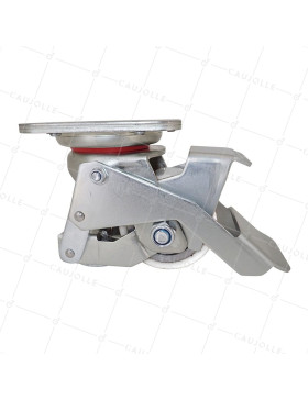 Castor STAINLESS STEEL ANTI-VIBRATION ANTI-CORROSION CASTOR 350 KG LOAD 75 MM DIAMETER - ELEVATOR INDUS SERIES STAINLESS STEEL N