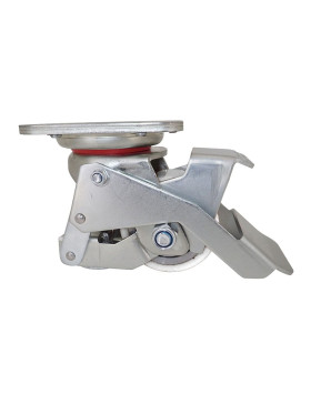 Castor STAINLESS STEEL ANTI-VIBRATION ANTI-CORROSION CASTOR 350 KG LOAD 75 MM DIAMETER - ELEVATOR INDUS SERIES STAINLESS STEEL N