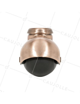 ROULETTE D’AMEUBLEMENT BOULE PIVOTANTE A OEIL EN CAOUTCHOUC DIAMÈTRE 50 MM CHARGE 30 KG - COPPERBALL 50O