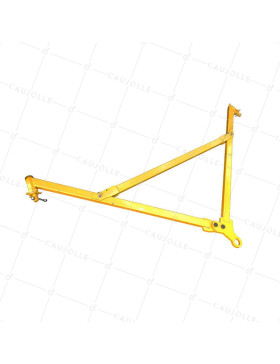 TOWING BAR FOR 10/20/40 FOOT CONTAINER 30 TONS MOUNTING ON ISO CORNER • Caujolle