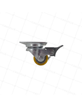 Castor MINI EXTRA-LOW WITH STRONG BRAKE LOAD CAPACITY 35 MM DIAMETER 53 MM HEIGHT LOAD 100 KG - EXTRA SURB 35 PAF