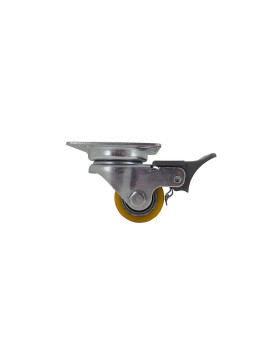 ROULETTE MINI EXTRA-BASSE À FREIN FORTE CHARGE DIAMÈTRE 35 MM HAUTEUR 53 MM CHARGE 100 KG - EXTRA SURB 35 PAF