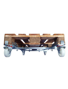 KIT OF Castors SWIVEL CASTERS FOR EUROPEAN PALLET INSTALLATION 60 SECONDS LOAD 1000 KG
