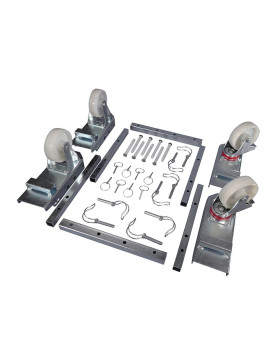 KIT OF Castors SWIVEL CASTERS FOR EUROPEAN PALLET INSTALLATION 60 SECONDS LOAD 1000 KG