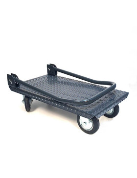 CHARIOT DE MANUTENTION PLIABLE EN ACIER PLATEAU DE 905X605 MM CHARGE 500KG