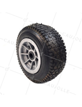 ROUE GONFLÉE A CRAMPONS DIAMÈTRE 310 MM CHARGE 200KG AXE 20 MM - ROUE DUMPER 13x5.00-6 R20/90 • Caujolle