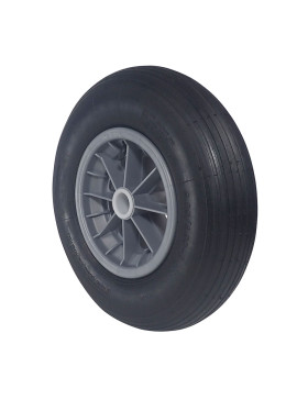 Wheelbarrow wheel INFLATABLE DIAMETER 400 MM LOAD 150 KG FOR 32 MM AXLE - S1006P 3.50/8 L32 POM