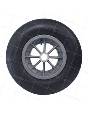 Wheelbarrow wheel INFLATABLE DIAMETER 400 MM LOAD 150 KG FOR 32 MM AXLE - S1006P 3.50/8 L32 POM