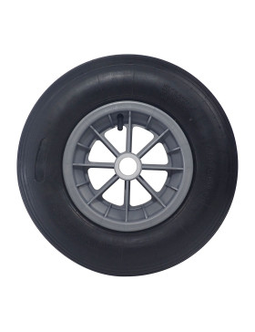 Wheelbarrow wheel INFLATABLE DIAMETER 400 MM LOAD 150 KG FOR 32 MM AXLE - S1006P 3.50/8 L32 POM