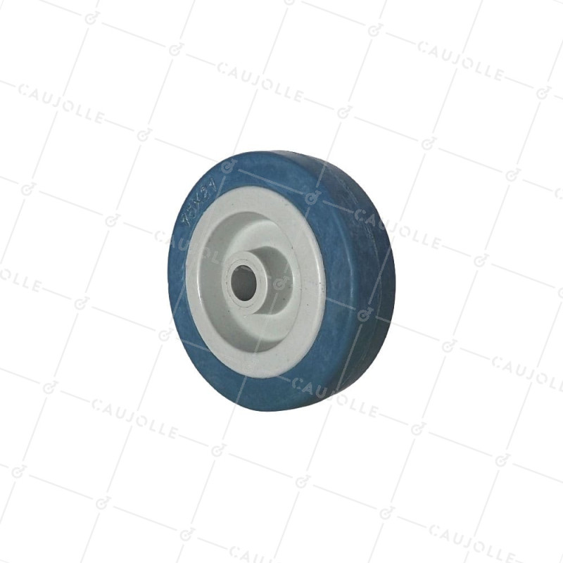 Wheel NATURAL NON-STAINING RUBBER HANDLING WHEEL DIAMETER 75 MM LOAD 40 KG AXLE 10 MM - S2300E 80 COL