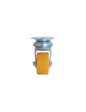 Castor SWIVEL POLYURETHANE WHEEL ALUMINUM RIM DIAMETER 50 MM LOAD 180KG - S74AR 50