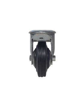 Castor INDUSTRIAL WITH EYE RUBBER BRAKE DIAMETER 160 MM LOAD 200 KG - S74OC160AF