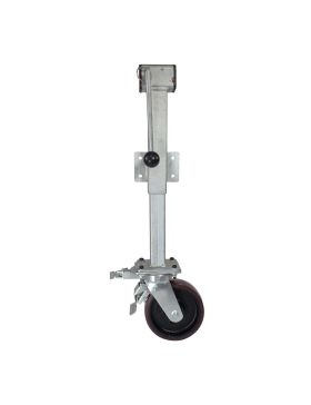 Castor Retractable WITH CRANK DIAMETER 200MM WITH TRAVEL 230 MM LOAD 1000KG DIRECTIONAL BRAKE - CRANK LEG