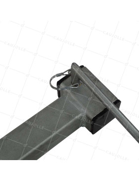 Castor Retractable WITH CRANK DIAMETER 200MM WITH TRAVEL 230 MM LOAD 1000KG DIRECTIONAL BRAKE - CRANK LEG