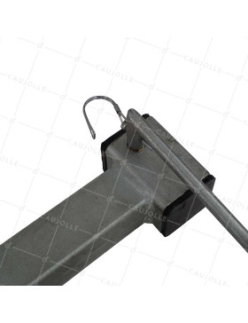 Castor Retractable WITH CRANK DIAMETER 200MM WITH TRAVEL 230 MM LOAD 1000KG DIRECTIONAL BRAKE - CRANK LEG