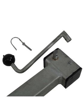 Castor Retractable WITH CRANK DIAMETER 200MM WITH TRAVEL 230 MM LOAD 1000KG DIRECTIONAL BRAKE - CRANK LEG