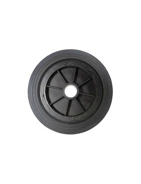 ROUE DE MANUTENTION CAOUTCHOUC DIAMÈTRE 250 MM CHARGE 200KG AXE LISSE 37 MM - S2000PS250A37