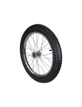 ROUE DE REMORQUE DE JARDIN GONFLEE RAYON METAL DIAMETRE 540 MM CHARGE 50 KG AXE DE 16 MM - S5100P 20P METAL GONFLEE