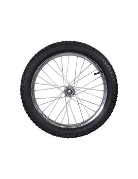 ROUE DE REMORQUE DE JARDIN GONFLEE RAYON METAL DIAMETRE 540 MM CHARGE 50 KG AXE DE 16 MM - S5100P 20P METAL GONFLEE