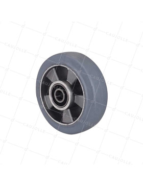 Wheel NON MARKING ULTRA FLEXIBLE DIAMETER 160 MM LOAD 350KG AXLE 20MM BALLS - S2014 160 CAOU GRAY B20