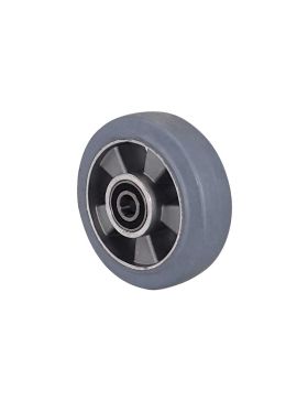 ROUE NON TACHANTE ULTRA SOUPLE DIAMÈTRE 160 MM CHARGE 350KG AXE 20MM BILLES - S2014 160 CAOU GRIS B20