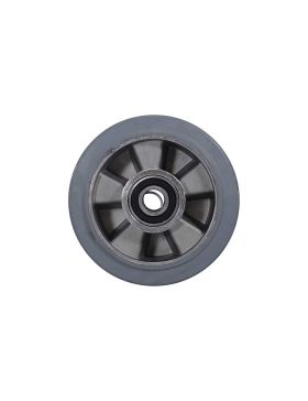 ROUE NON TACHANTE ULTRA SOUPLE DIAMÈTRE 160 MM CHARGE 350KG AXE 20MM BILLES - S2014 160 CAOU GRIS B20