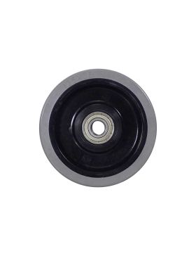 ROUE NON TACHANTE CAOUTCHOUC SOUPLE GRIS DIAMÈTRE 125MM CHARGE 250KG AXE 15 MM A BILLES - S2015 125 GRIS RB