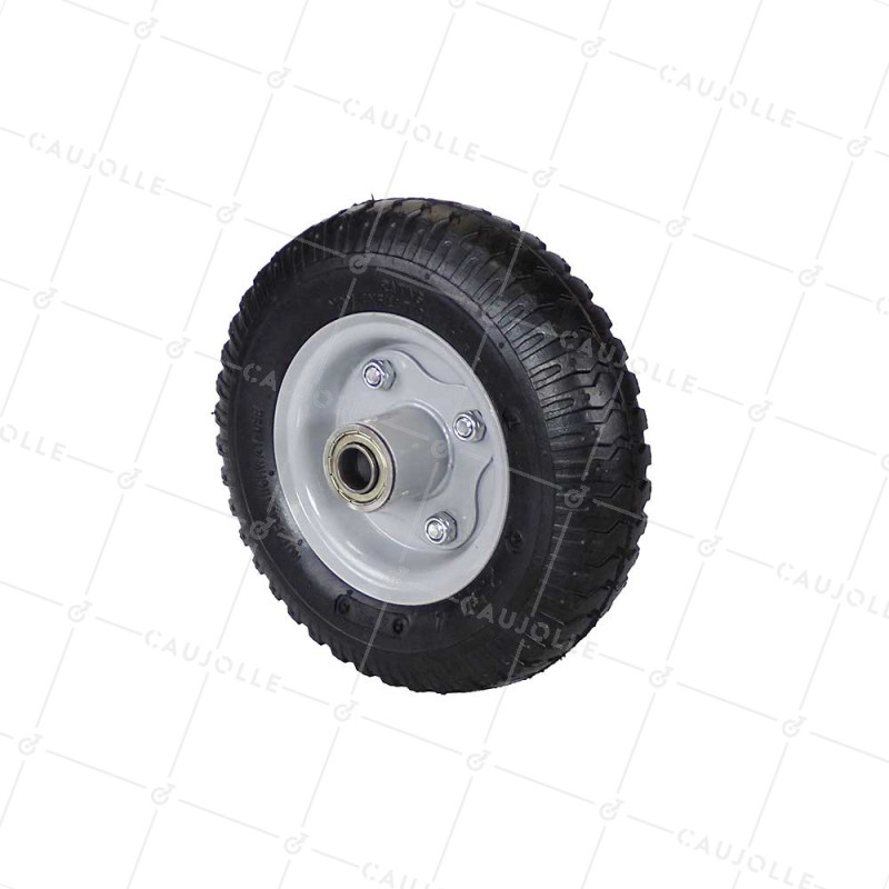 Wheel OF COMPRESSOR DIAMETER 210 MM LOAD 100 KG OFFSET HUB FOR AXLE OF 16 MM - 2.50x4 INFLATED TO 16