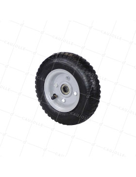 Wheel OF COMPRESSOR DIAMETER 210 MM LOAD 100 KG OFFSET HUB FOR AXLE OF 16 MM - 2.50x4 INFLATED TO 16