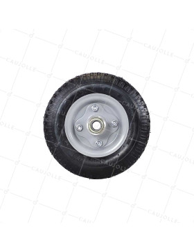 Wheel OF COMPRESSOR DIAMETER 210 MM LOAD 100 KG OFFSET HUB FOR AXLE OF 16 MM - 2.50x4 INFLATED TO 16