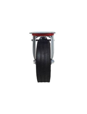 ROULETTE PIVOTANTE AVEC ROUE LARGE EN CAOUTCHOUC DUR DIAMÈTRE 260 MM A FREIN CHARGE 300 KG - S20-1 AF 2650P 