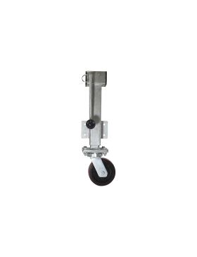 ROULETTE ESCAMOTABLE AVEC MANIVELLE A DEBATTEMENT DE 20 CM DIAMETRE 150 MM CHARGE 750 KG