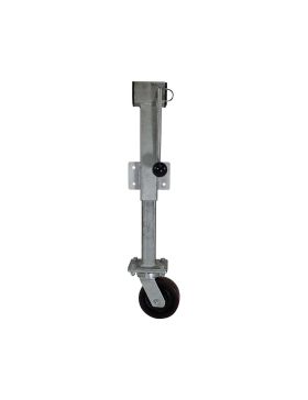ROULETTE ESCAMOTABLE AVEC MANIVELLE A DEBATTEMENT DE 20 CM DIAMETRE 150 MM CHARGE 750 KG
