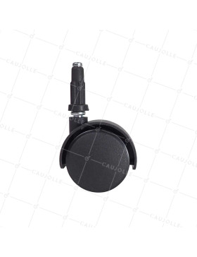 CLIP-ON CHAIR CASTOR DIAMETER 50 MM WITH SMOOTH STEM OF 7 MM LOAD 50 KG - S49TL 50/7