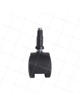 CLIP-ON CHAIR CASTOR DIAMETER 50 MM WITH SMOOTH STEM OF 7 MM LOAD 50 KG - S49TL 50/7