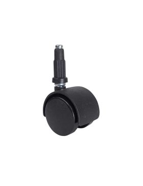CLIP-ON CHAIR CASTER WHEEL, 40 MM DIAMETER, 7 MM SMOOTH STEM, 35 KG LOAD CAPACITY - S49TL 40/7