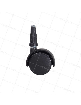 CLIP-ON CHAIR CASTER WHEEL, 40 MM DIAMETER, 7 MM SMOOTH STEM, 35 KG LOAD CAPACITY - S49TL 40/7