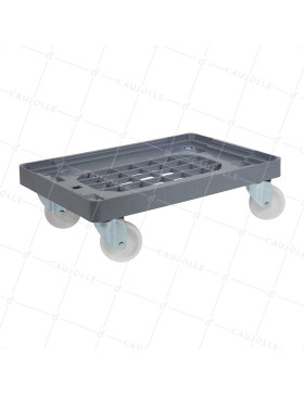 ROLLING PLATFORM FOR PLASTIC BINS SIZE XL AND M LOAD 160 KG • Caujolle