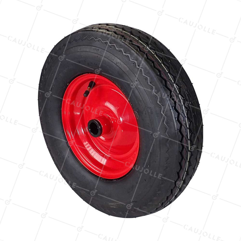 ROUE DE MACHINE AGRICOLE RENFORCÉE 6 PLIS DIAMÈTRE 400MM CHARGE 345KG AXE 25MM ROULEAUX - S2600R25 6PR