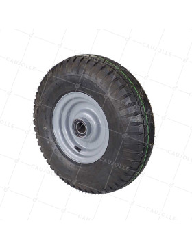 ROUE DE MOBIL HOME JANTE TÔLE DIAMÈTRE 465 MM CHARGE 1700KG AXE 35 MM A BILLES • Caujolle