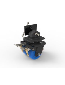 Castor OF BLUE NYLON CONTAINER DOUBLE 152 MM LOAD 5000 KG