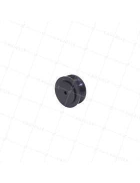 NYLON PLASTIC PULLEY FOR 10 MM ROPE DIAMETER 50 MM LOAD 60 KG AXLE 5.5 MM - GNN50GR AL5.5 • Caujolle