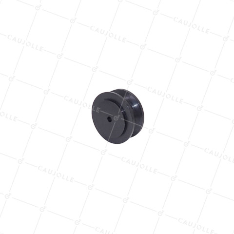 POULIE PLASTIQUE EN NYLON POUR CORDE DE 10 MM DIAMETRE 50 MM CHARGE 60 KG AXE 5.5 MM - GNN50GR AL5.5 • Caujolle
