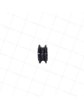 POULIE PLASTIQUE EN NYLON POUR CORDE DE 10 MM DIAMETRE 50 MM CHARGE 60 KG - GNN50GR AL5.5
